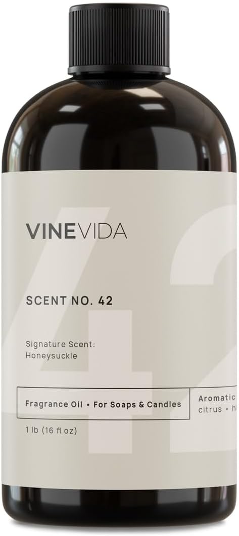 VINEVIDA [16oz] Honeysuckle Fragrance Oil for Candle Making and Soap Making - Premium Candle Scents for Soy Candles
