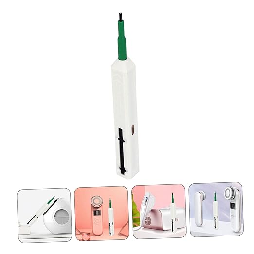 Veemoon Fiber Optic Connector Cleaning Fiber Cleaner Pen Fiber Optic Cleaner Equipment Fiber Cleaning Pen Fiber Optic Wire Cleaner Sc Special Style, 17.5x1.8cm, White, AR123380W81RORXI