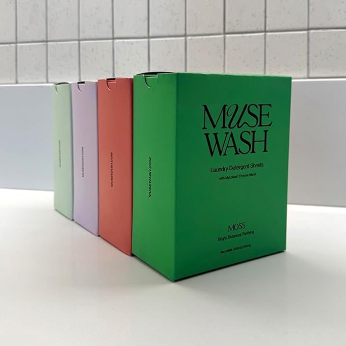 Laundry Detergent Sheets | Enzyme-Powered, Vegan, Paraben-Free | Luxury Scents | Plastic-Free, Eco-Friendly, Travel-Friendly Packaging (50 Loads - 1 Box, GEM)