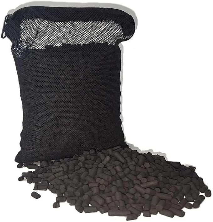 Activated Charcoal Vent Filter with Mesh Bag - Universal Fit for 4" Pipes - Odor Control for Roof, Sewer, RV, Boat, Plumbing Vents