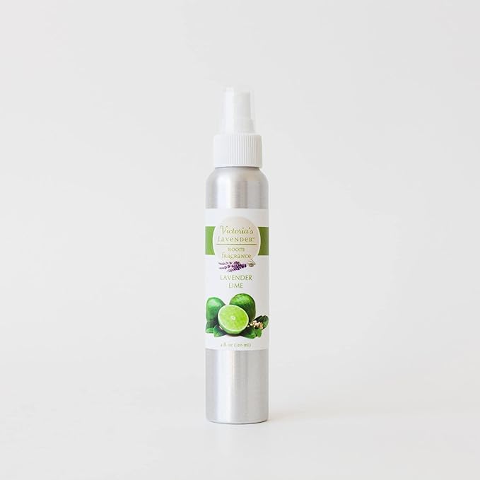 Victoria's Lavender Room Fragrance Spray - Air Freshener & Odor Eliminator - Lavender Lime Spray - Luxury Essential Oils Scent for Home & Bathroom - Aromatherapy Relaxation - 1 Pack, 4 fl oz