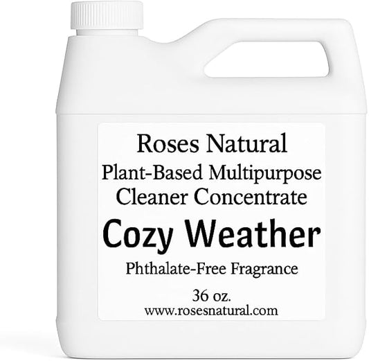Multipurpose Cleaner Concentrate, 36 oz | Plant-Based, Non-Toxic, Biodegradable | Streak-Free Cleaning for Kitchen, Bathroom, Glass & Floors (Cozy Weather)