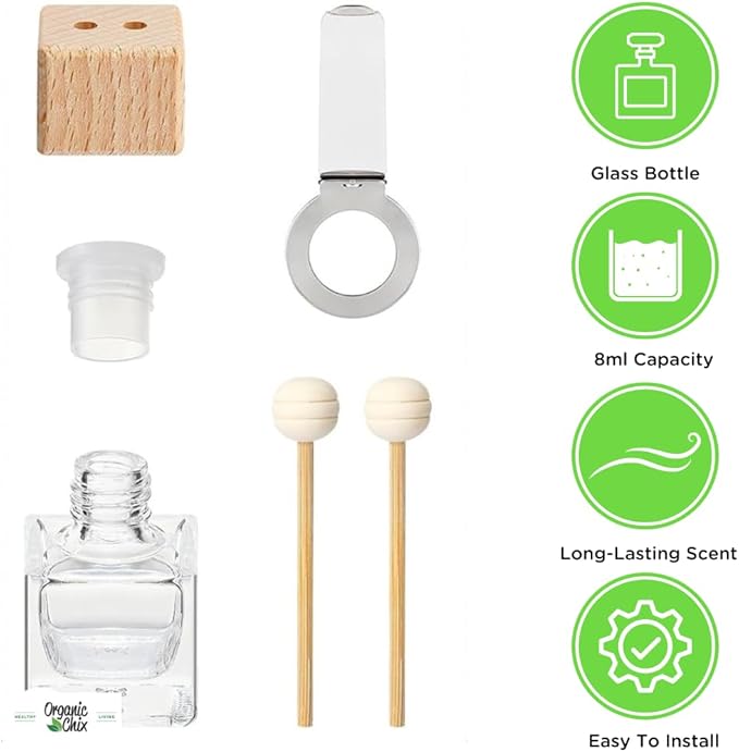 Car Diffuser | Vent Clip Car Diffuser | Car Freshener | All-Natural Car Air Freshener | Toxin-Free Car Freshener | Filled with Essential Oil Fragrance Blend Sunkissed|