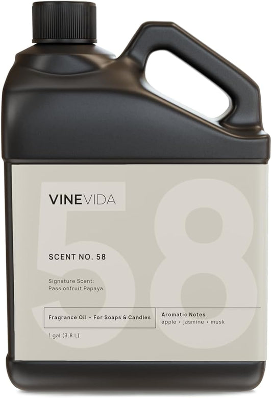 VINEVIDA [128oz] Passionfruit Papaya Fragrance Oil - Natural Scents for Candle and Soap Making - Made in USA