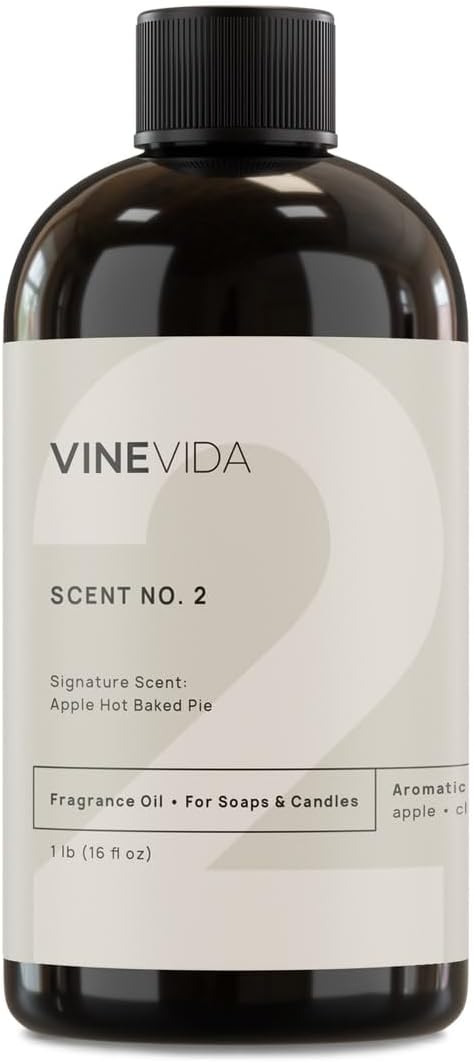 VINEVIDA [16oz] Apple Hot Baked Pie Fragrance Oil - Fall Scents for Candle Making - Essential Oils - Candle Scents