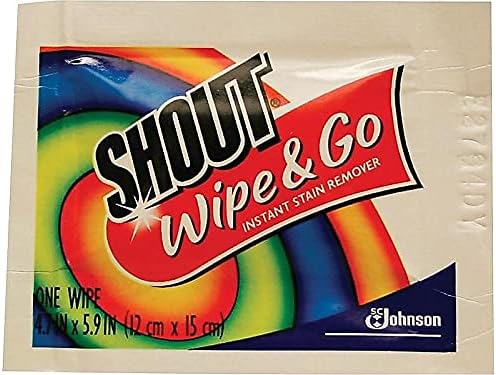 Shout Wipe & Go Stain Remover Wipes, 80 Count