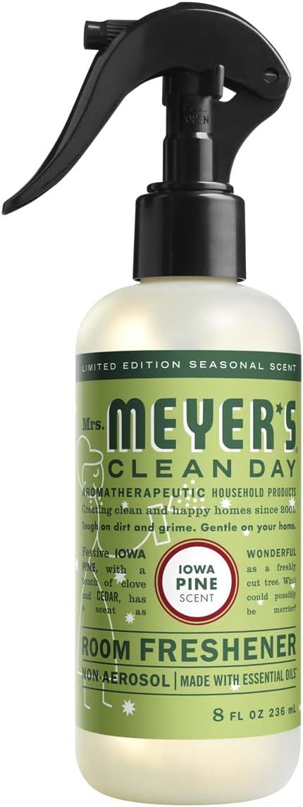 Mrs. Meyer's Clean Day Room Freshener, Iowa Pine 8 Fl Oz (Pack of 1)