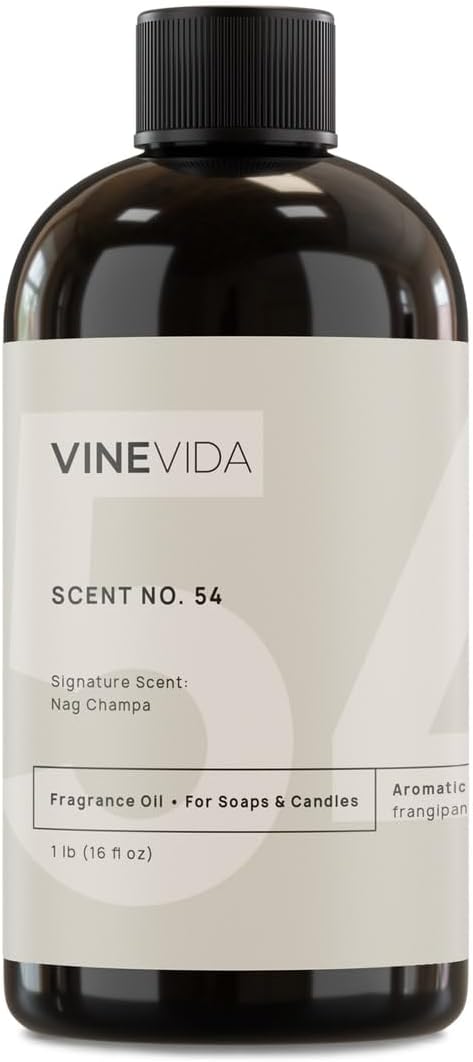 VINEVIDA [16oz] Nag Champa Fragrance Oil for Candle Making - Made in USA Scents for Soap Making - Natural Candle Fragrance Oil