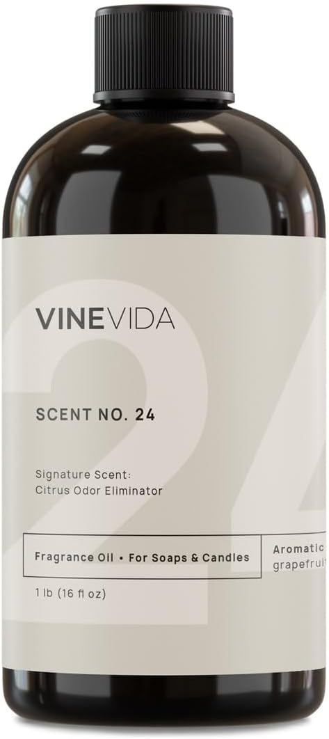 VINEVIDA [16oz] Citrus Odor Eliminator Fragrance Oil for Candle Making and Soap Making - Premium Candle Scents for Soy Candles