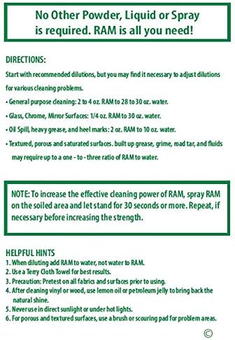 RAM All-Purpose Cleaner and Degreaser Concentrate 1 Quart
