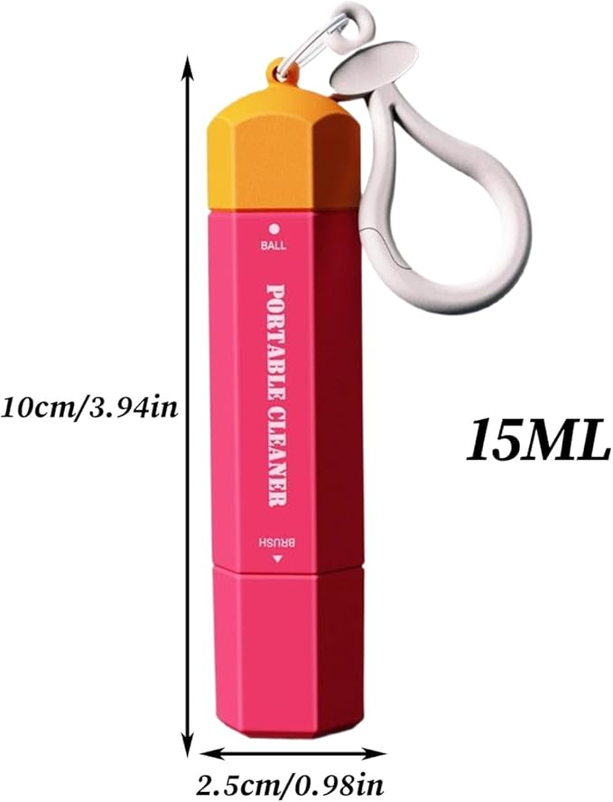 Stain Remover Pen, Double Head Instant Treater Sticks, Stain Removers Pen for Clothes, Multipurpose Wash Free Stains Removers Pens, Spot Cleaner, 15ml Portable Pens Stains Remover for Shirt, Red