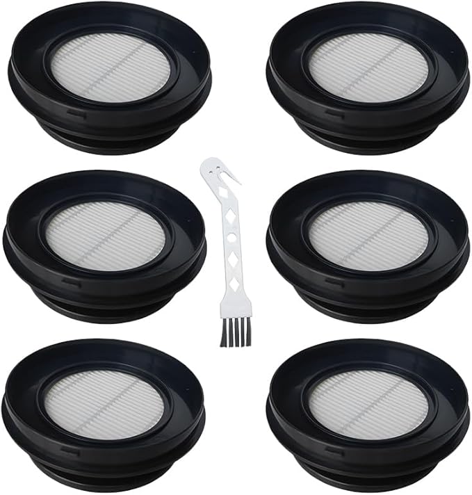 6packs X7A Vacuums HEPA Replacements Filter Compatible with SunSare X7A Pro Cordless Vacuum Cleaner, Fits for Fieety V7 Filters for Ultenic U15 U16 / U16 Flex Cordless Stick Vacuum Filter Parts
