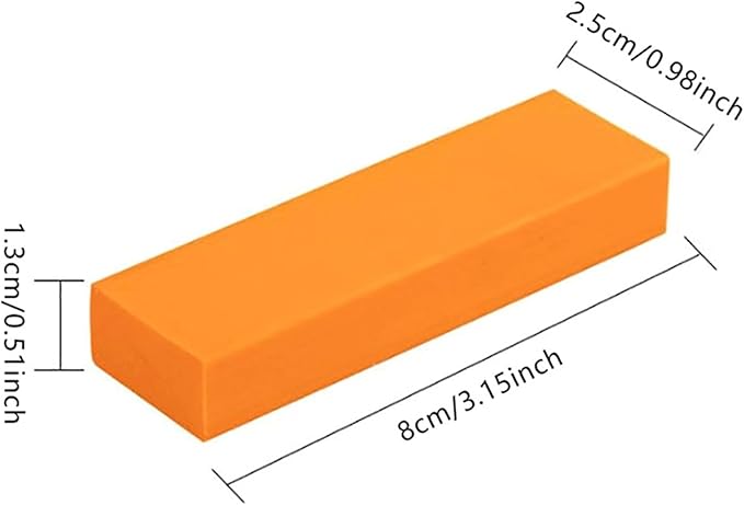 Rust Remover Metal – Stainless Steel Rubber Scratch Eraser, Orange Decontamination Artifact Tool | Shower Head Tableware Sink Cookware Kettle Accessories Cleaning Gear for Travel Home Kitchen