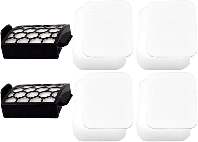 Dttery 4 Foam + Felt, 2 HEPA Filters kit Replacement for Shark Navigator Pet Pro ZU60, ZU62, Pet Plus NV251, NV255, Swivel Pro NV150, NV151 Upright Vacuum, Part 1238FT60 1239FT60