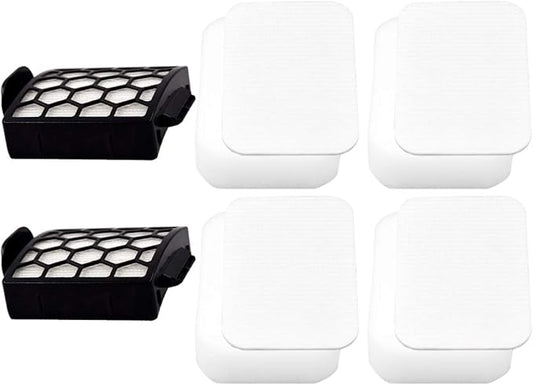 Dttery 4 Foam + Felt, 2 HEPA Filters kit Replacement for Shark Navigator Pet Pro ZU60, ZU62, Pet Plus NV251, NV255, Swivel Pro NV150, NV151 Upright Vacuum, Part 1238FT60 1239FT60
