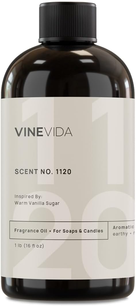 VINEVIDA [16oz] Warm Vanilla Sugar Fragrance Oil for Candle Making and Soap Making - Premium Candle Scents for Soy Candles