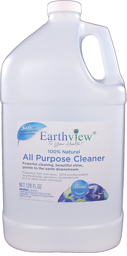 All Purpose Cleaner Fragrance Free 128oz Gallon Refill- Designed for Environmental Sensitivities (MCS, EI, MI)