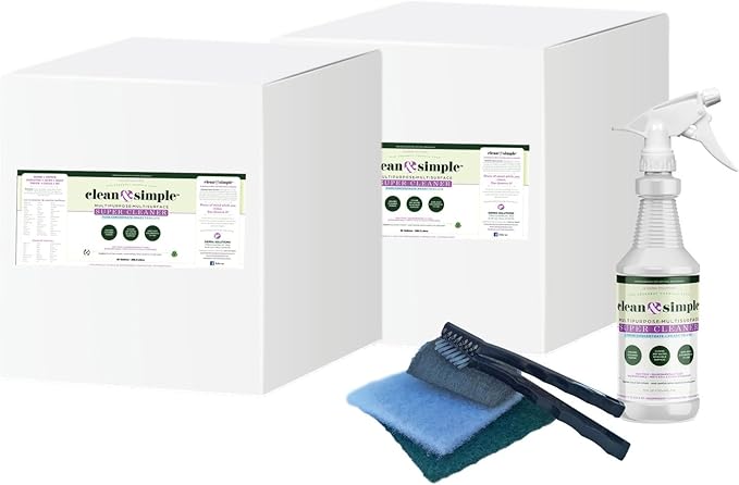 clean & simple™ SUPER CLEANER - Concentrated All-Purpose, Multi-Surface Cleaner, Non-Toxic, Biodegradable
