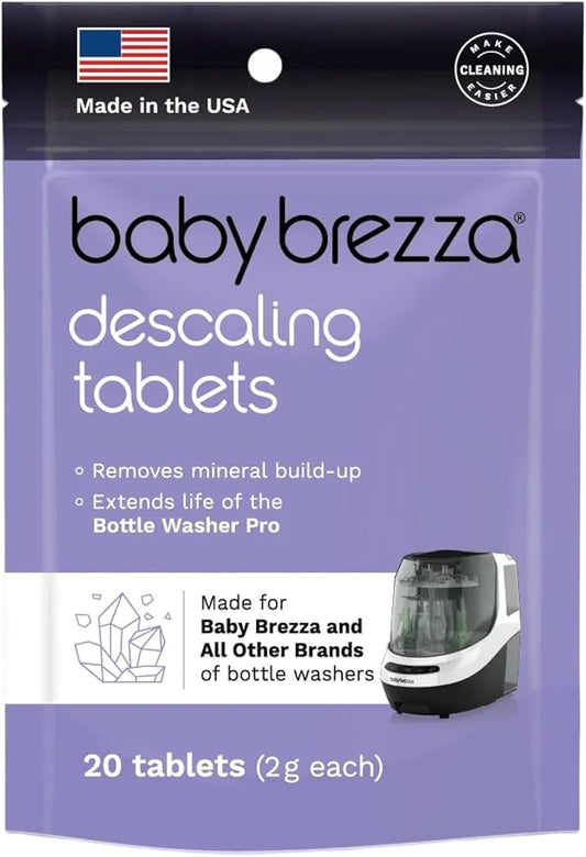 Baby Brezza Descaling Tablets - Compatible with Bottle Washer Pro and All Brands of Baby Bottle Washer Appliances
