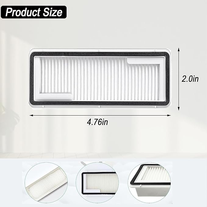Filters for Narwal Freo Z Ultra, Freo X Plus, Freo X Ultra, Freo Z10 Vacuum Cleaner, Freo X Ultra Filter, Freo Z Ultra Accessories Replacement Part 6 Pcs