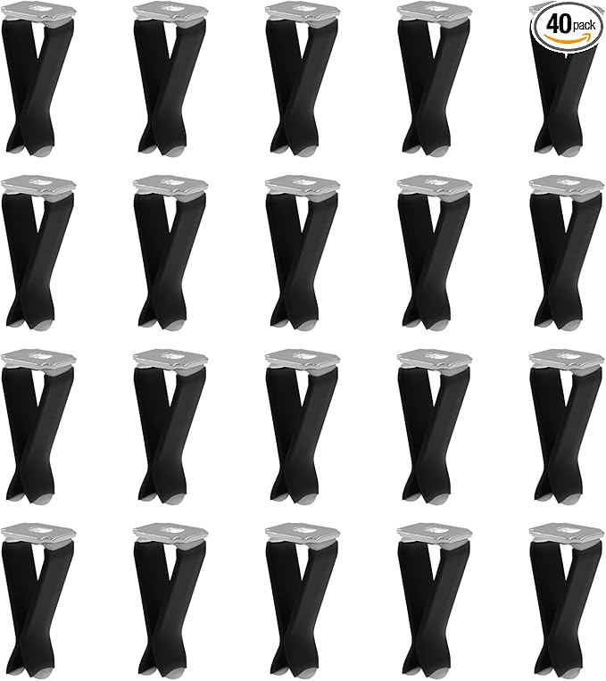 40 Pcs Square Head Car Vent Clips, Air Freshener Clips for Office Home Car Air Conditioner Outlet, Black