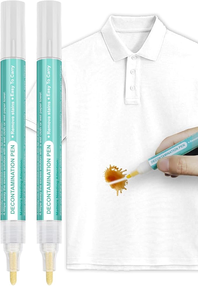 Portable Clothes Stain Removal Pen Stick Grease Stain Erase Scouring Textiles Decontamination Cleaner