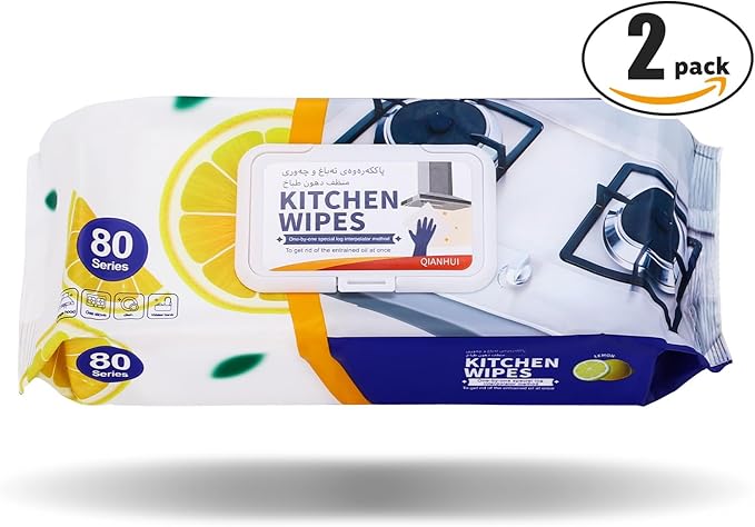 Kitchen Cleaning Wipes Dryer Airfryer Cleaner for Microwave, Air Fryers,Cooktops,Appliance Kitchen Cleaning Cloths Professional Grade Heavy-Duty Cleaning Stove Cleaner Lys (160 Total Wipes)