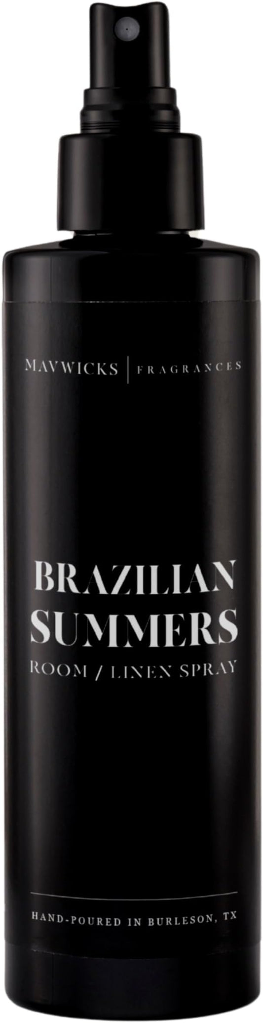 Fragrances - (Brazilian Summers) Linen & Room Spray (8oz) – Bedroom & Home Fragrance Mist, Long-Lasting Freshness To Brighten Up Your Space, Fabric & Air Freshener, Aromatherapy Scent Spray