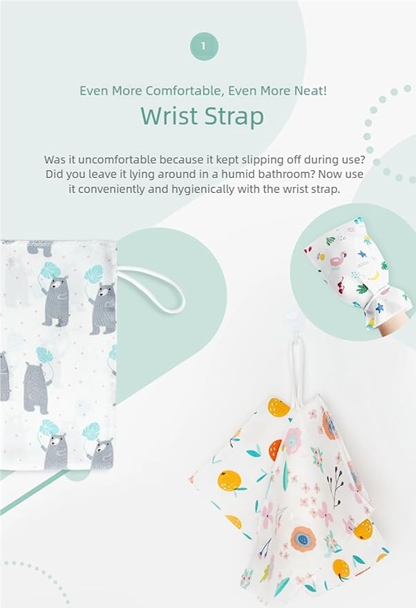 Premium Korean Spa Set: 100% Natural Wood Cellulose Viscose Rayon Washcloths (1 Long+3 Short), Handmade Exfoliating Mitts, Mineral Bath Salt & Stain Remover, Eco-Friendly & Safe for Baby