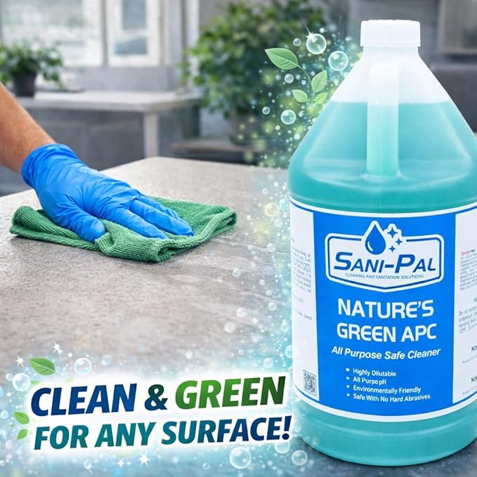 Nature's Green APC, safe, environmentally friendly, all purpose, all surface cleaner, 128 fl oz, Fresh Scent (4, 128 fl oz)