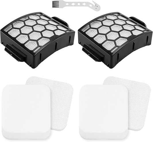 Improvedhand LA502 LA300 Filters Compatible with Shark Rotator Navigator Lift-Away ADV DuoClean PowerFins Upright Vacuum LA300 LA301 LA322 LA502 Replaces Part # XFFK320 & XHF320 hepa filter