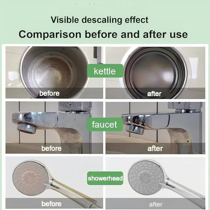 Citric Acid Descaling Agent, Food Grade Concentrated Powder, Individually Wrapped Descalers for Kettles, Household Kitchen Appliances, Powerful Limescale Remover, Fast Descaling Clean and Safe (20)