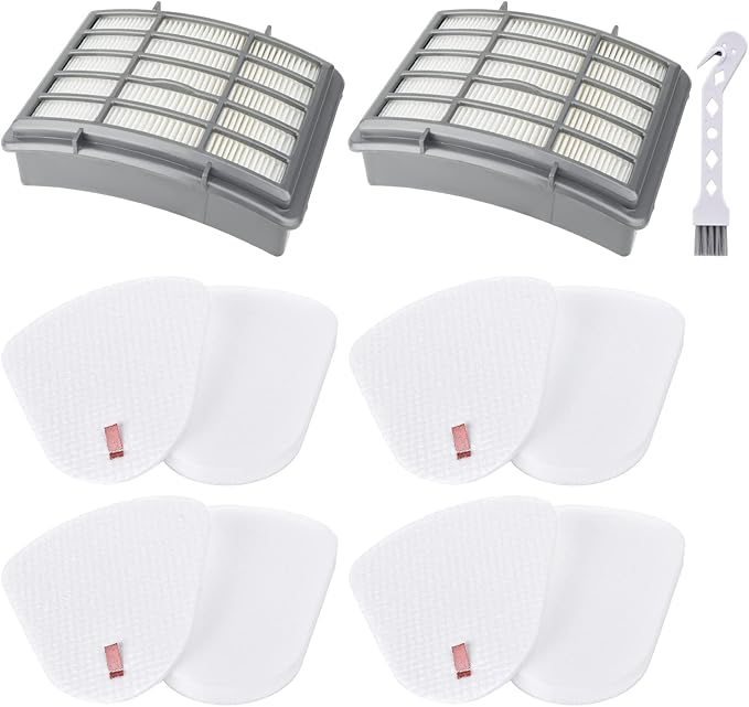 Filters for Shark Navigator Lift Away Deluxe Upright Vacuum Replacement CU512 CU520 UV540 UV440 NV360 NV350 NV351 NV352 NV355 NV356 NV357 NV370 NV391 UV490 ZU503AMZ, Compare to Part XFF350, XHF350