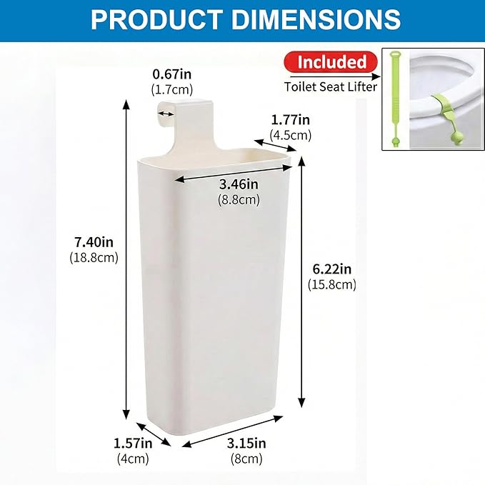 Toilet Tank Cleaning Tablet Holder (2 Pack), Hanging Rack Prevents Residue & Clogging, Extends Cleaner Tablet Life, Fits Most Standard Tanks