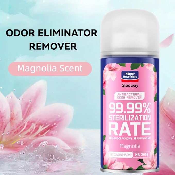 Glodway Air Refresher,Odor Eliminator Remover Spray,Odor Remover,Magnolia Long-Lasting Scent For Home,Couch,Mattress,Furniture, bathroom,Fabrics & Trash,6 Ounce,2 pack