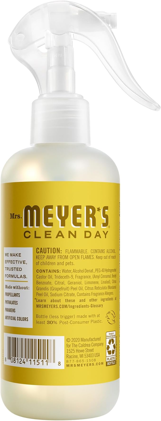 MRS. MEYER'S CLEAN DAY Room Spray, Daisy Scent, 8 Fl Oz Bottle