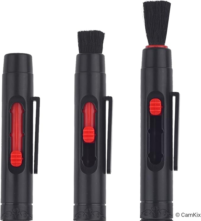Camera Lens Cleaning Kit - Air Blower, Cleaning Brush, 2in1 Lens Cleaning Pen, 50 Individually Wrapped Wet Tissues and 4 Microfiber Cloths