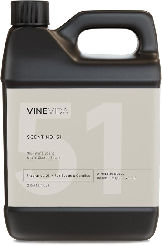 VINEVIDA [32oz] Maple Glazed Bacon Fragrance Oil for Candle Making - Made in USA Scents for Soap Making - Natural Candle Fragrance Oil