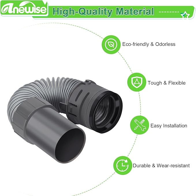 Vacuum Hose Filter Replacement Part for Shark Navigator Lift-Away Deluxe Vacuum NV352 NV350 NV351 NV380 UV440, 1 Nozzle Hose + 2 Pre-Felt + 1 Hepa Filter, Parts #193FFJ & XHF350 & XFF350