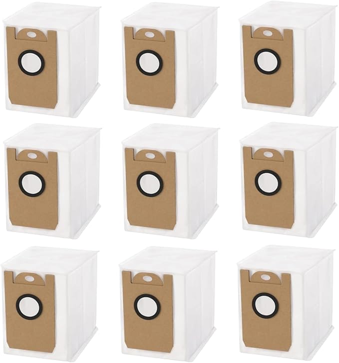 Chuancheng 9 Pack Vacuum Bags Replacement for Tikom L8000 Plus/Medion X20 SW+ MD 11415 Vacuum Cleaner, Dust Bag Collecting Bags Accessory Sets