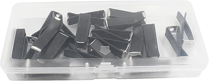 20 Pcs Square Head Car Vent Clips with Box, Air Freshener Clips for Office Home Car Air Conditioner Outlet, Black