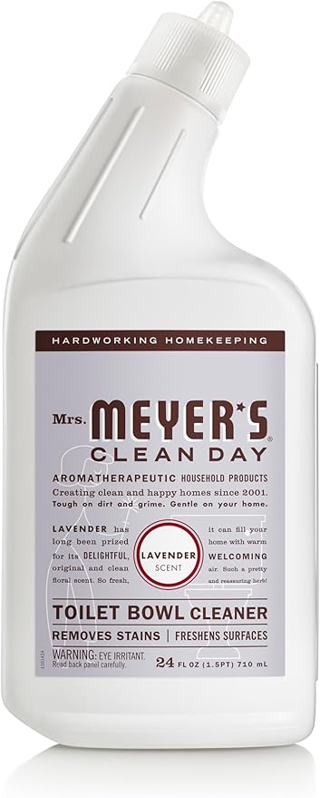 MRS. MEYER'S CLEAN DAY Liquid Toilet Bowl Cleaner, Stain Removing, Lavender, 24 oz