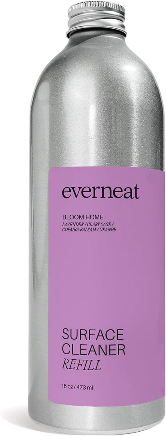 Everneat Probiotic Surface Cleaner Concentrate – Cleans for Days, Refillable, Non-Toxic | Refill Bottle Makes 16 Spray Bottles | Lavender, Clary Sage, Copaiba & Orange EO | 16 oz (Just Add Water)