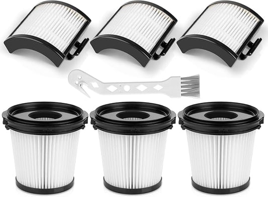 6Pack IW3511 HEPA Filters Replacement for Shark Detect Pro Cordless Vacuum Handheld IW3511 IW1111 IW1120 IW1615, 3 HEPA filters + 3 Hand vac pre-motor filters
