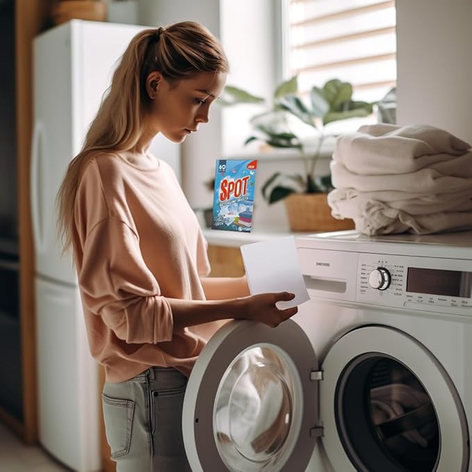 Laundry Detergent Sheets (60 Loads), Fresh Linen Scent, Made in Sweden, Plastic Free Packaging, Eco Friendly, Liquidless & Mess Free, No Spills, TSA Compliant Travel Laundry Detergent