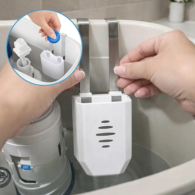 Toilet Bowl Tablet Holder, 2 Pcs Preventing Dissolved Residue From Polluting Water Tank, Easy Installation Without Tools, Long-Term Bathroom Maintenance Solution