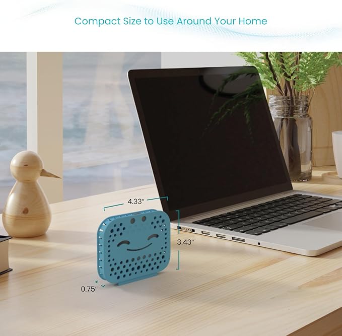 Home Zone Living CleanAura Deodorizing Filter Kit with Charcoal Filter Bag and Magnetic Sticker, Helps Eliminate Odor at Home