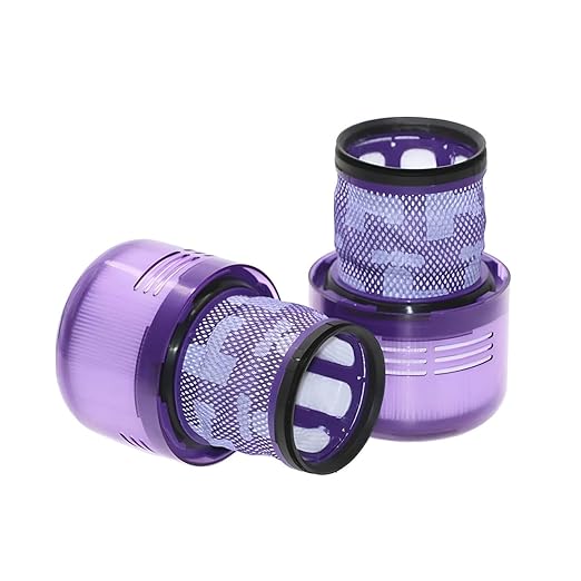2 Pack V11 And V15 HEPA Filter Compatible for select Dyson V11 (SV14, SV15, SV17, SV28) and V15 (SV22, SV47) cordless vacuum cleaners. Replacement part for Dyson part number: 970013-02.
