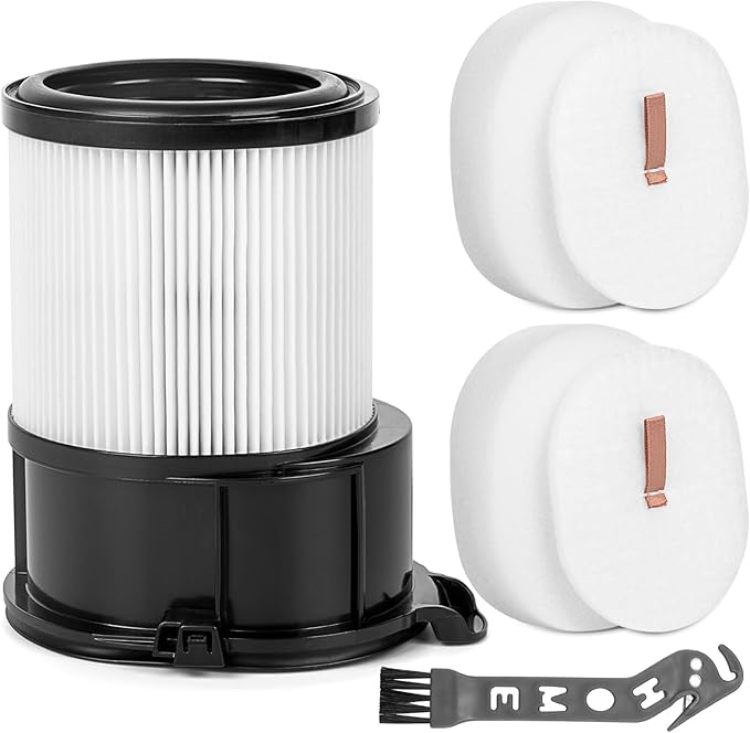 IP3251 Vacuum Replacement Filters for Shark PowerDetect Cordless Upright Cleaner IP3251, IP3253, IP1251, 1 HEPA Filter and 2 Foam & Felt Filters