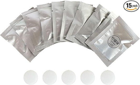 15 Pack Car Air Vent Clip Freshener Refills Solid Fragrance Replacement Pads, Long Lasting Air Freshener for Car Accessories for Women Men (Lemon)